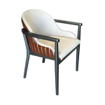 AKS 543 Drvena Fotelja Krem & Orah